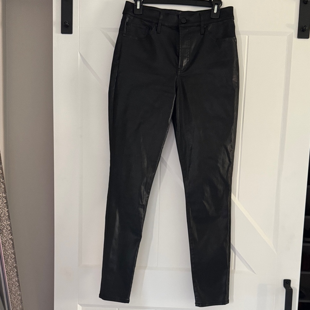 Express Coated Black Faux Leather Pants